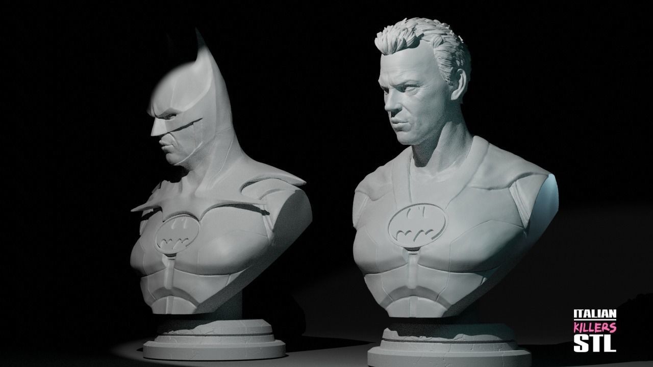 Michael Keaton Batman 2023 bust ready for printing 3D print model_2