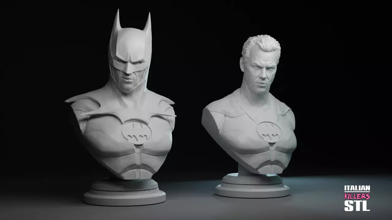 Michael Keaton Batman 2023 bust ready for printing 3D print model_0