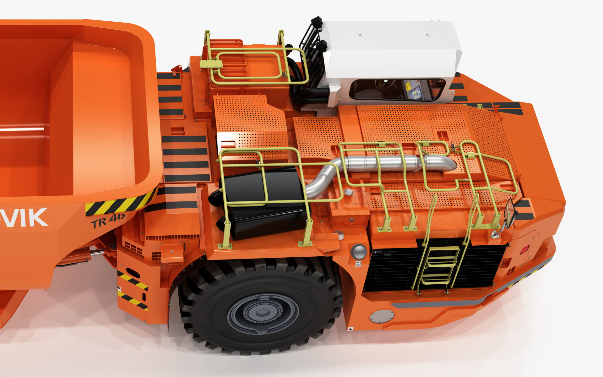 Underground Articulated Mining Dumptruck TH545i 3D model_19