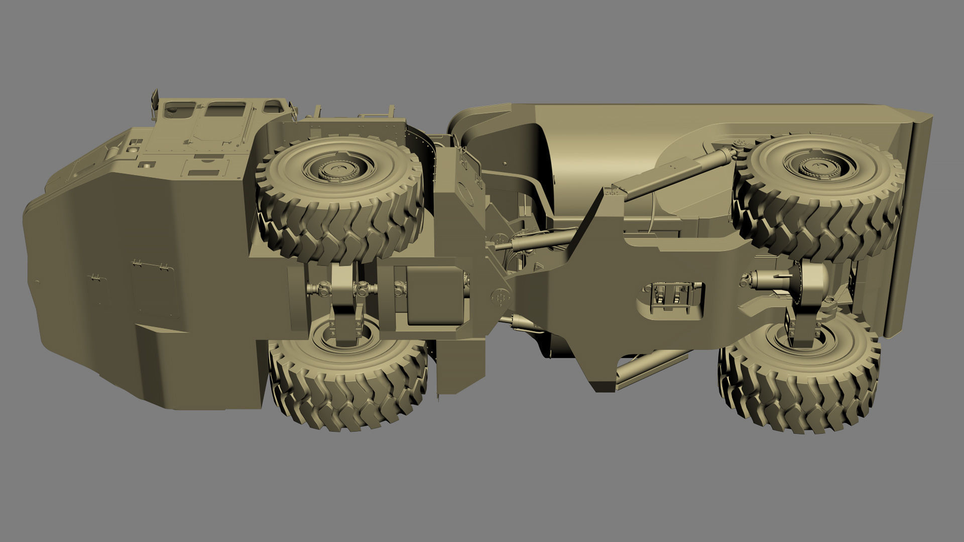 Underground Articulated Mining Dumptruck TH545i 3D model_41