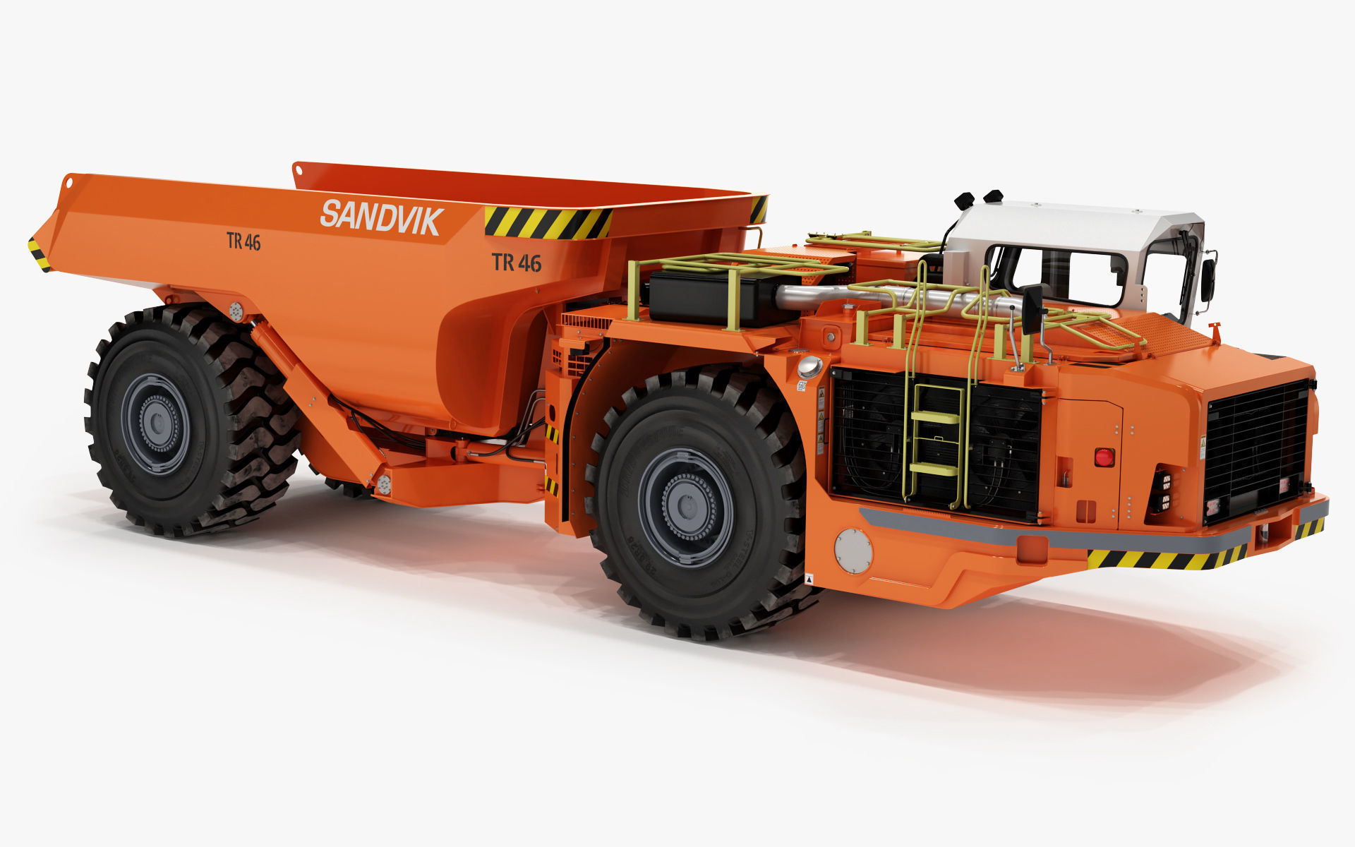Underground Articulated Mining Dumptruck TH545i 3D model_9