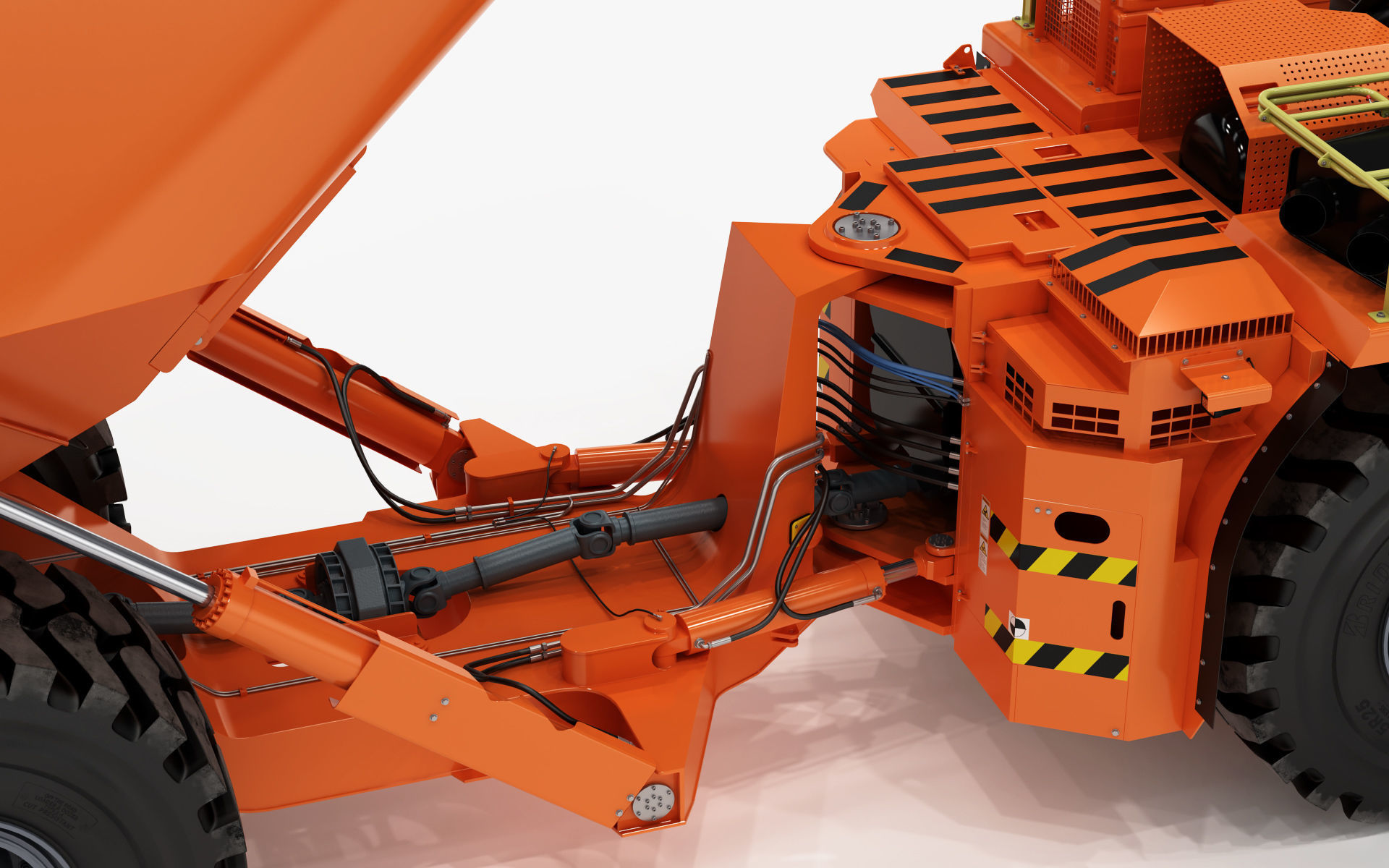 Underground Articulated Mining Dumptruck TH545i 3D model_25