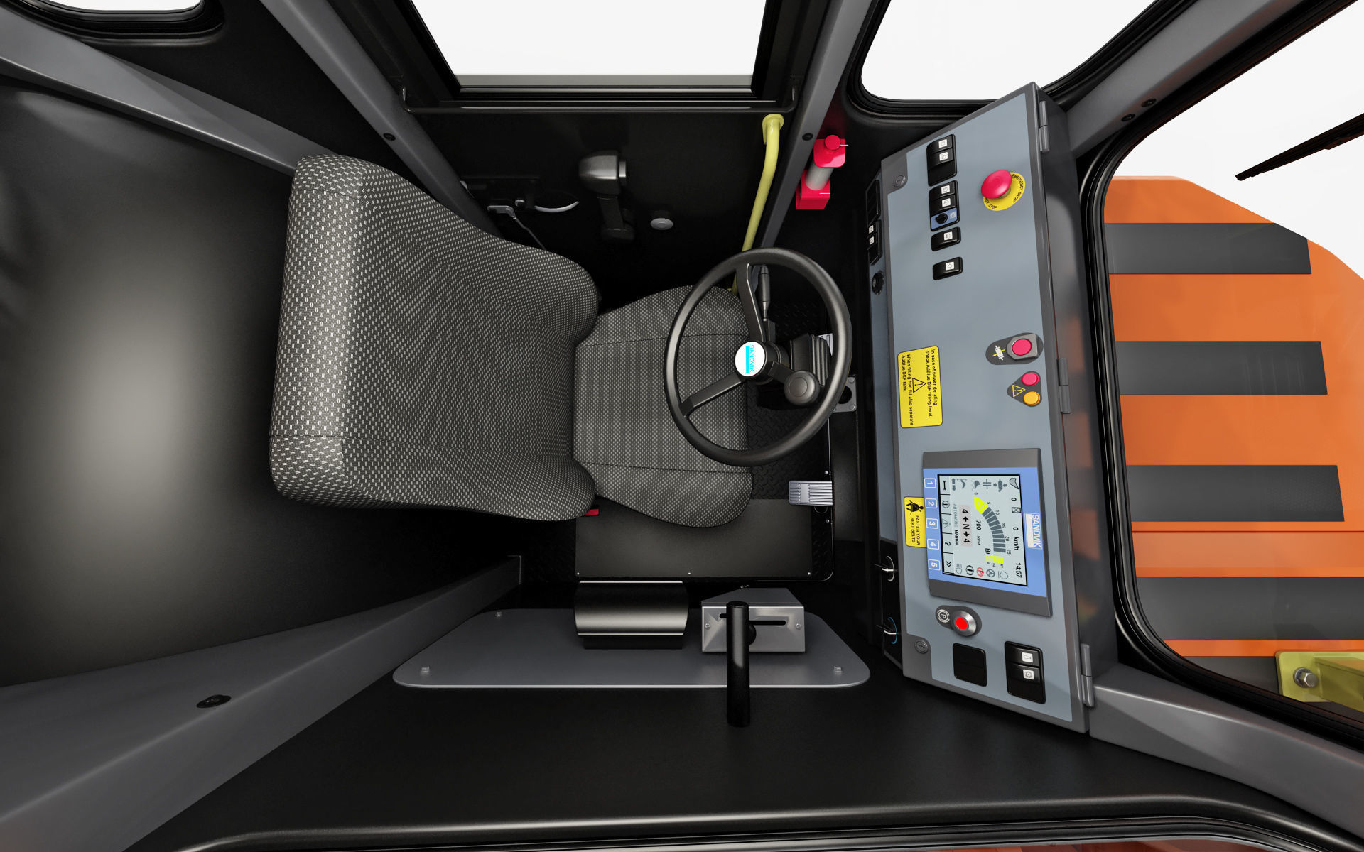 Underground Articulated Mining Dumptruck TH545i 3D model_31