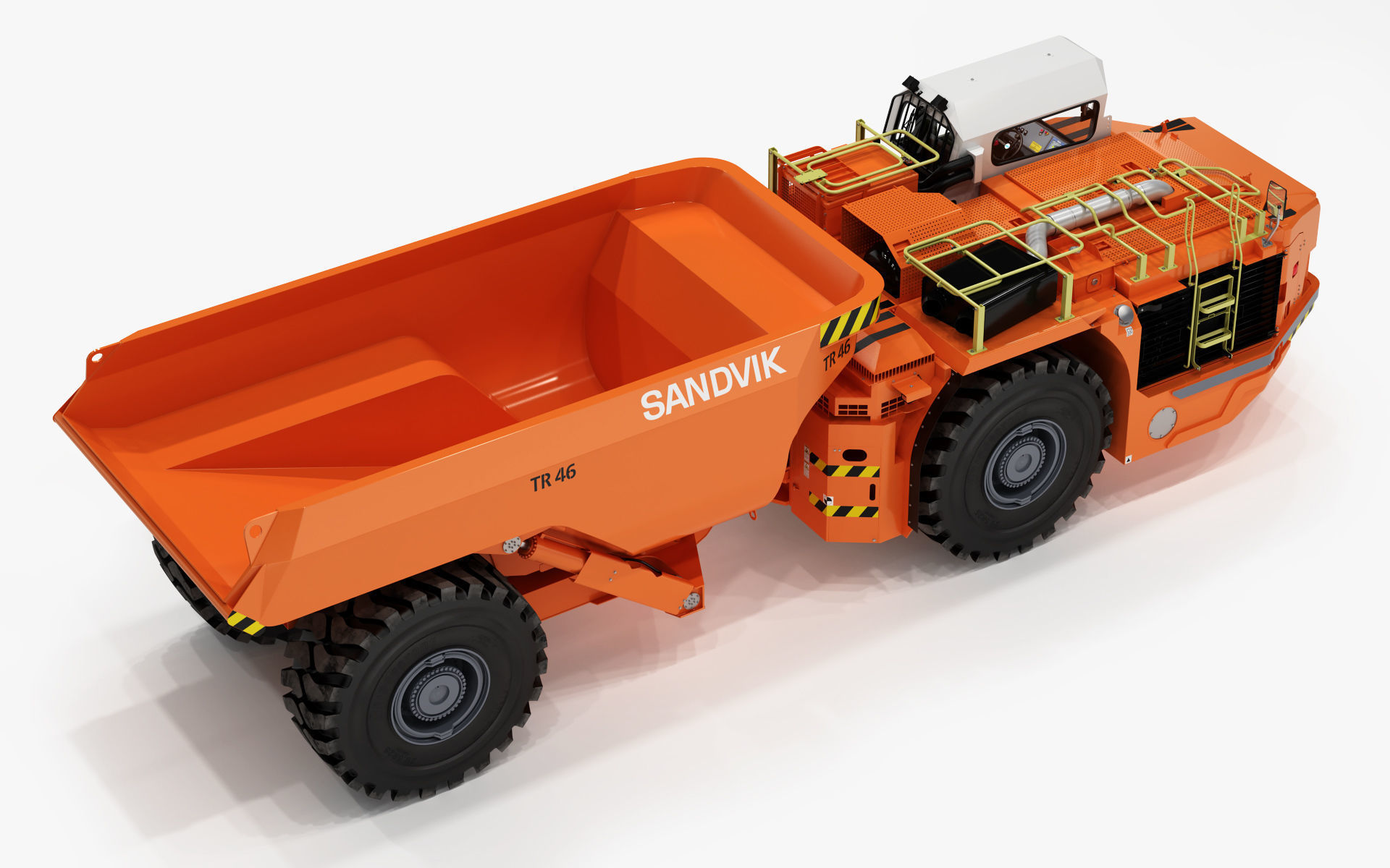 Underground Articulated Mining Dumptruck TH545i 3D model_14