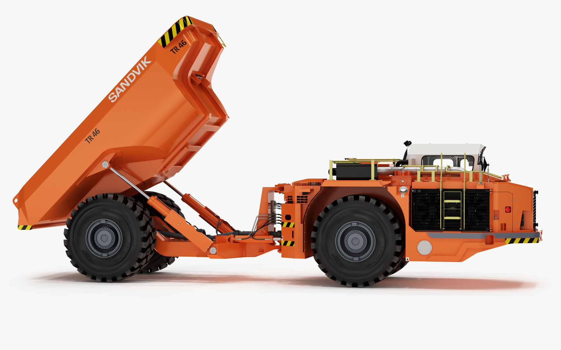 Underground Articulated Mining Dumptruck TH545i 3D model_27