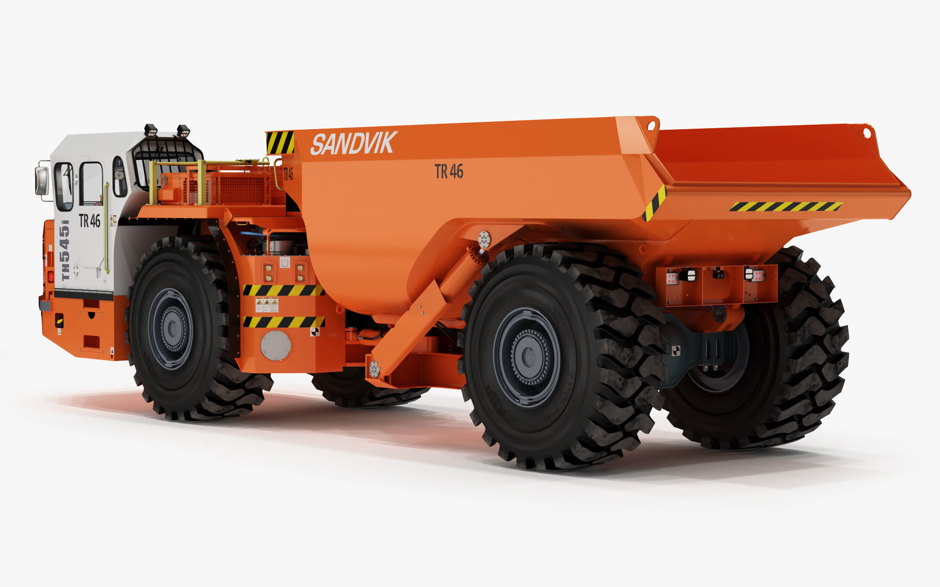 Underground Articulated Mining Dumptruck TH545i 3D model_6