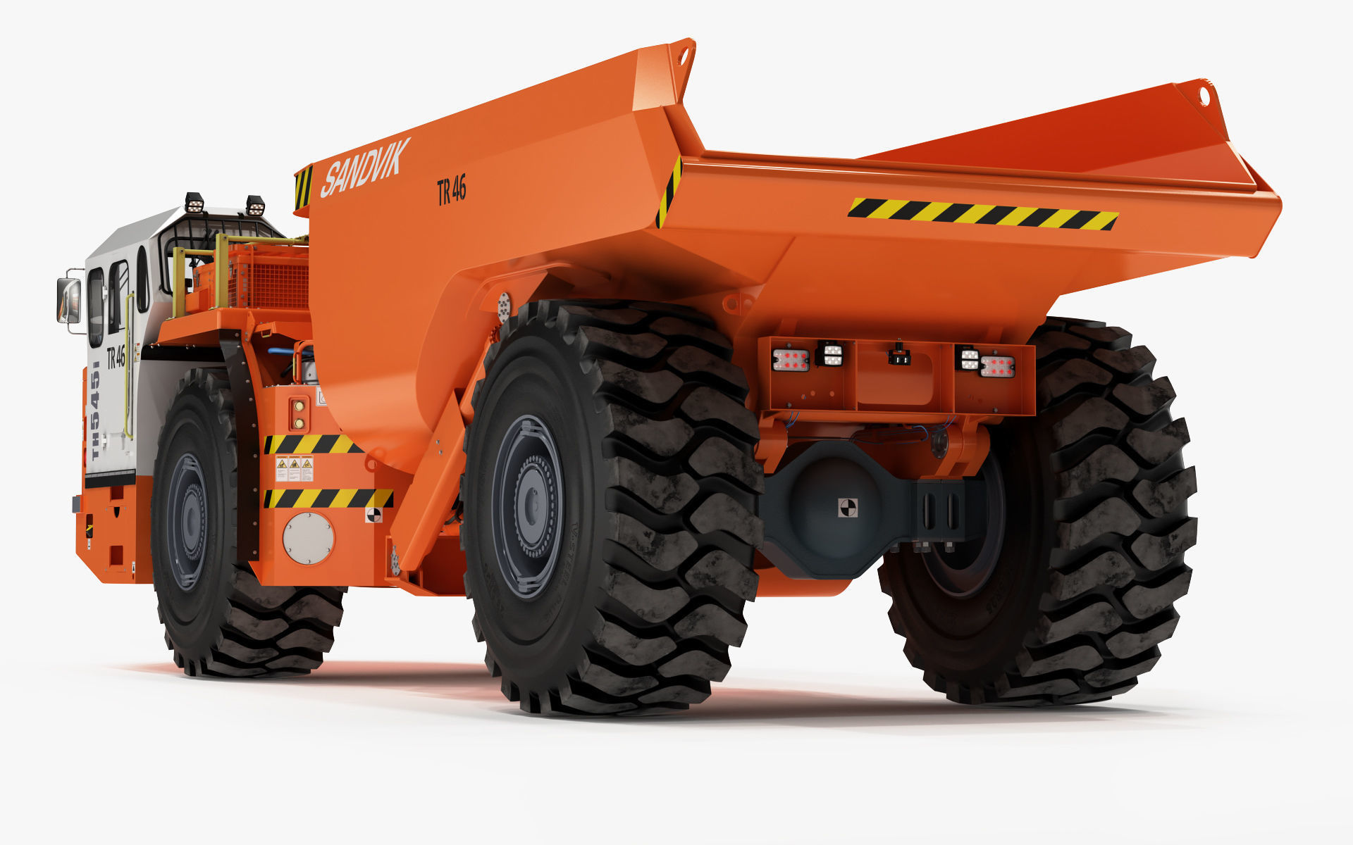Underground Articulated Mining Dumptruck TH545i 3D model_16