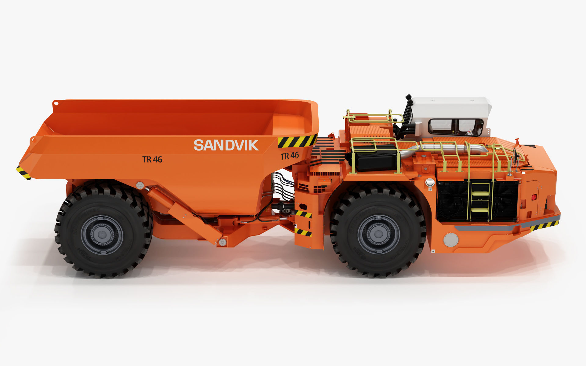 Underground Articulated Mining Dumptruck TH545i 3D model_8