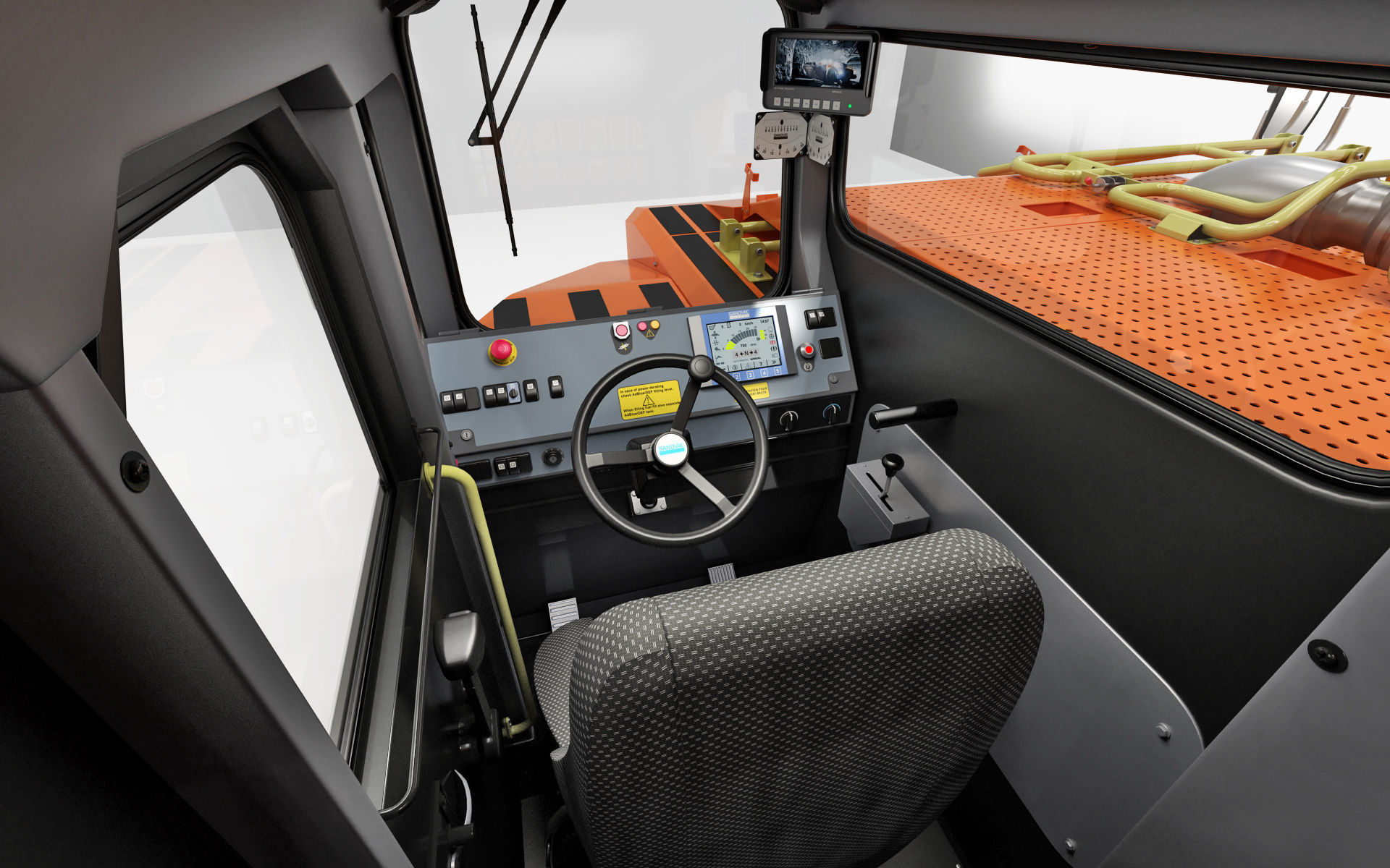 Underground Articulated Mining Dumptruck TH545i 3D model_30