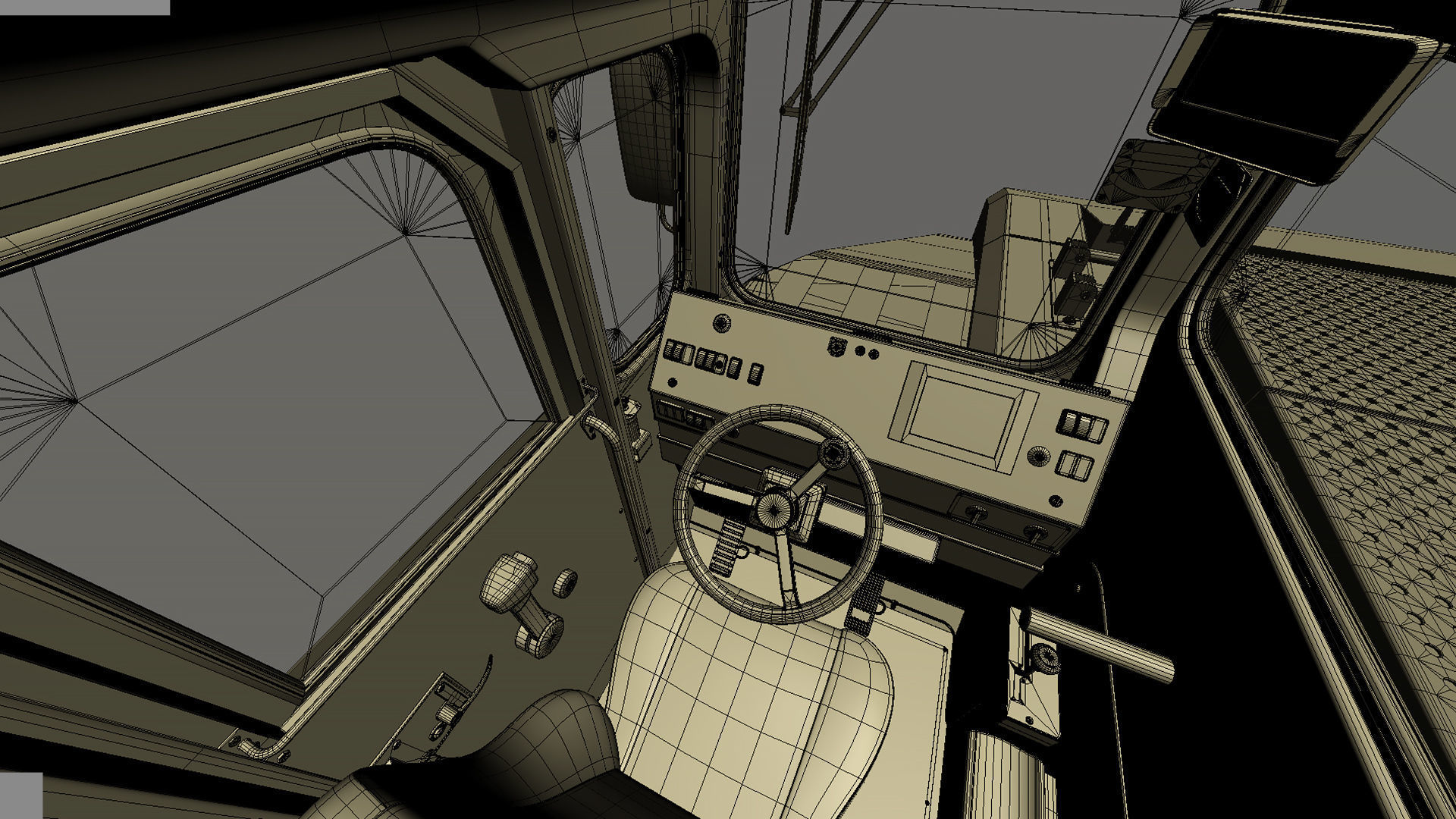 Underground Articulated Mining Dumptruck TH545i 3D model_50