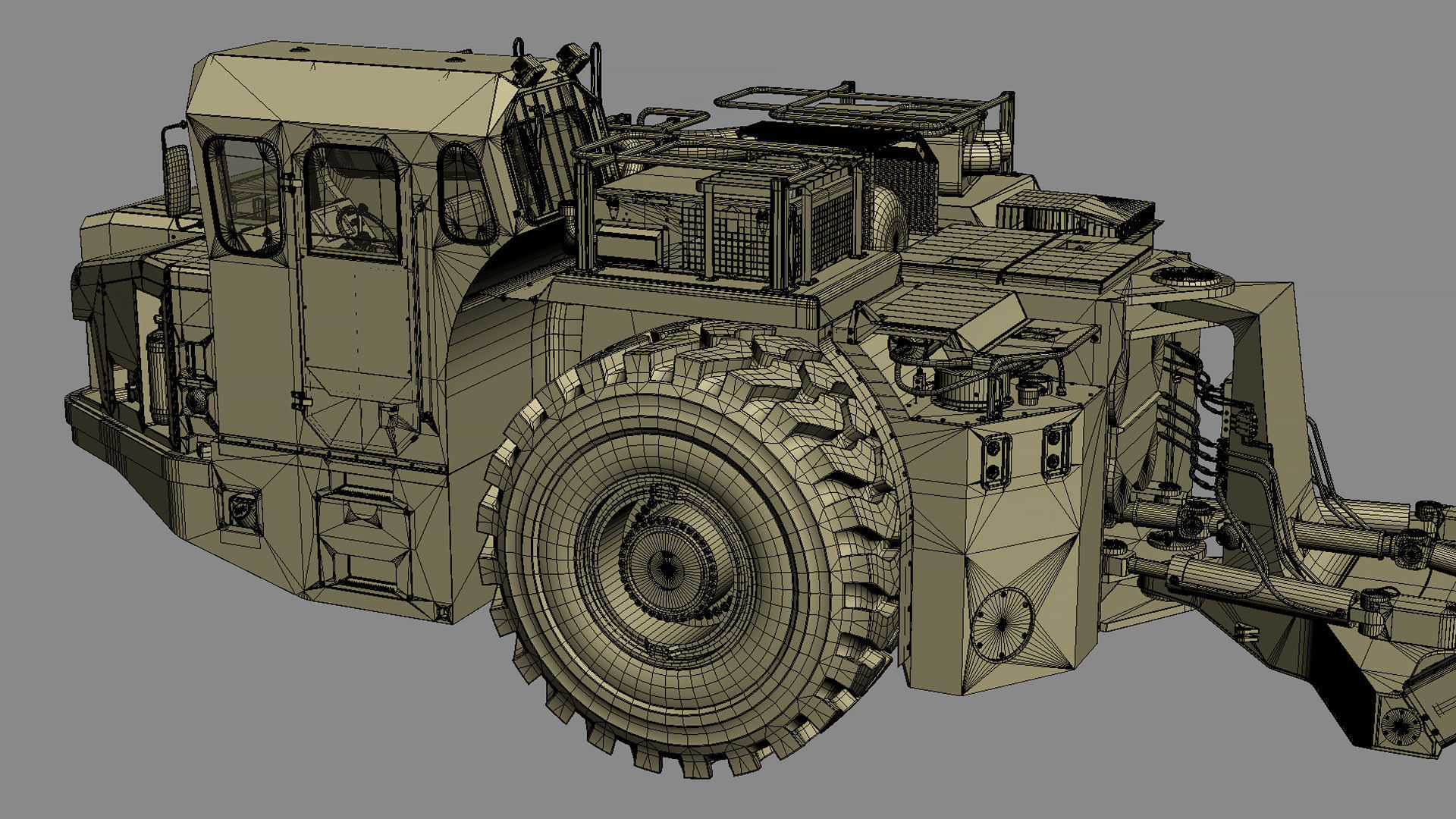 Underground Articulated Mining Dumptruck TH545i 3D model_40