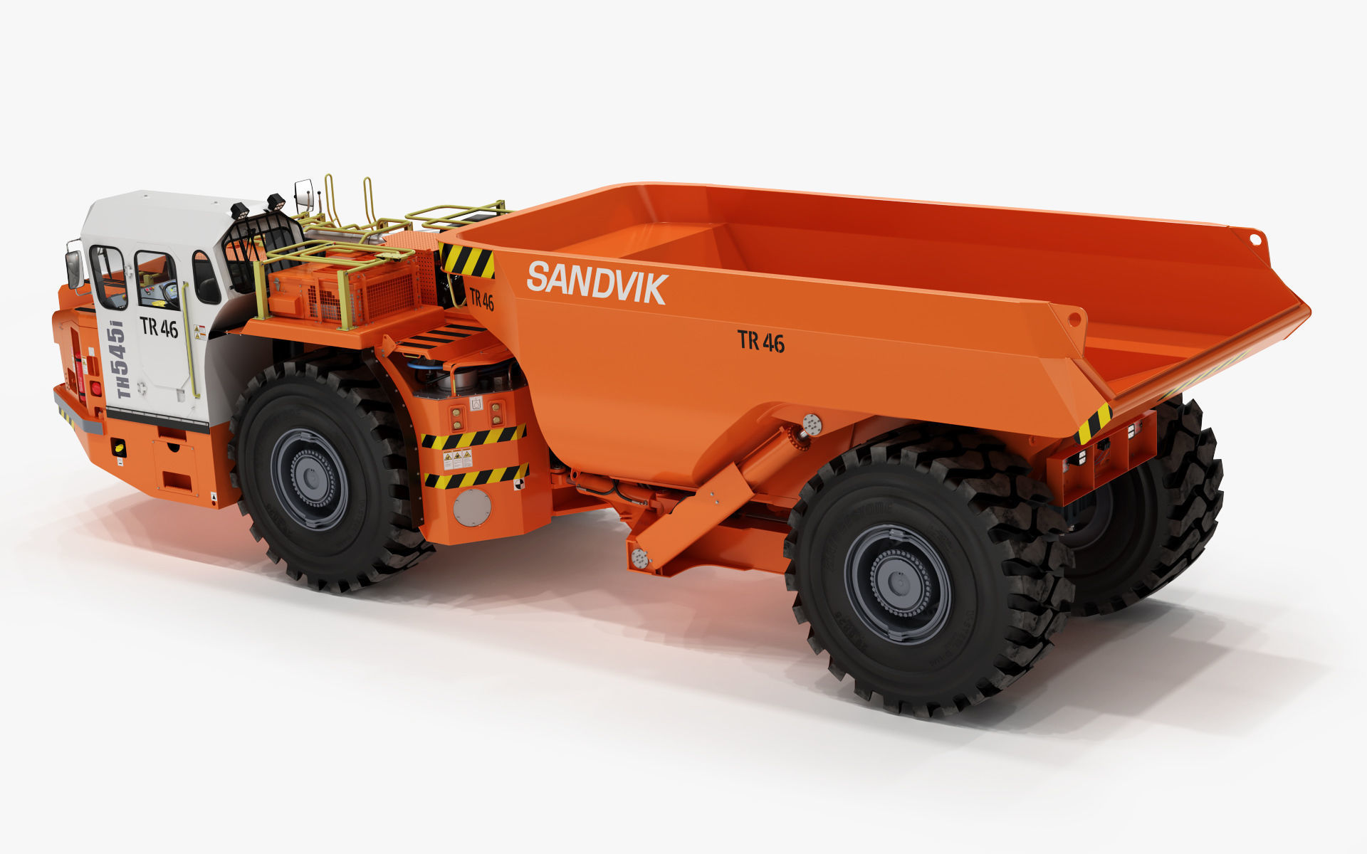 Underground Articulated Mining Dumptruck TH545i 3D model_5