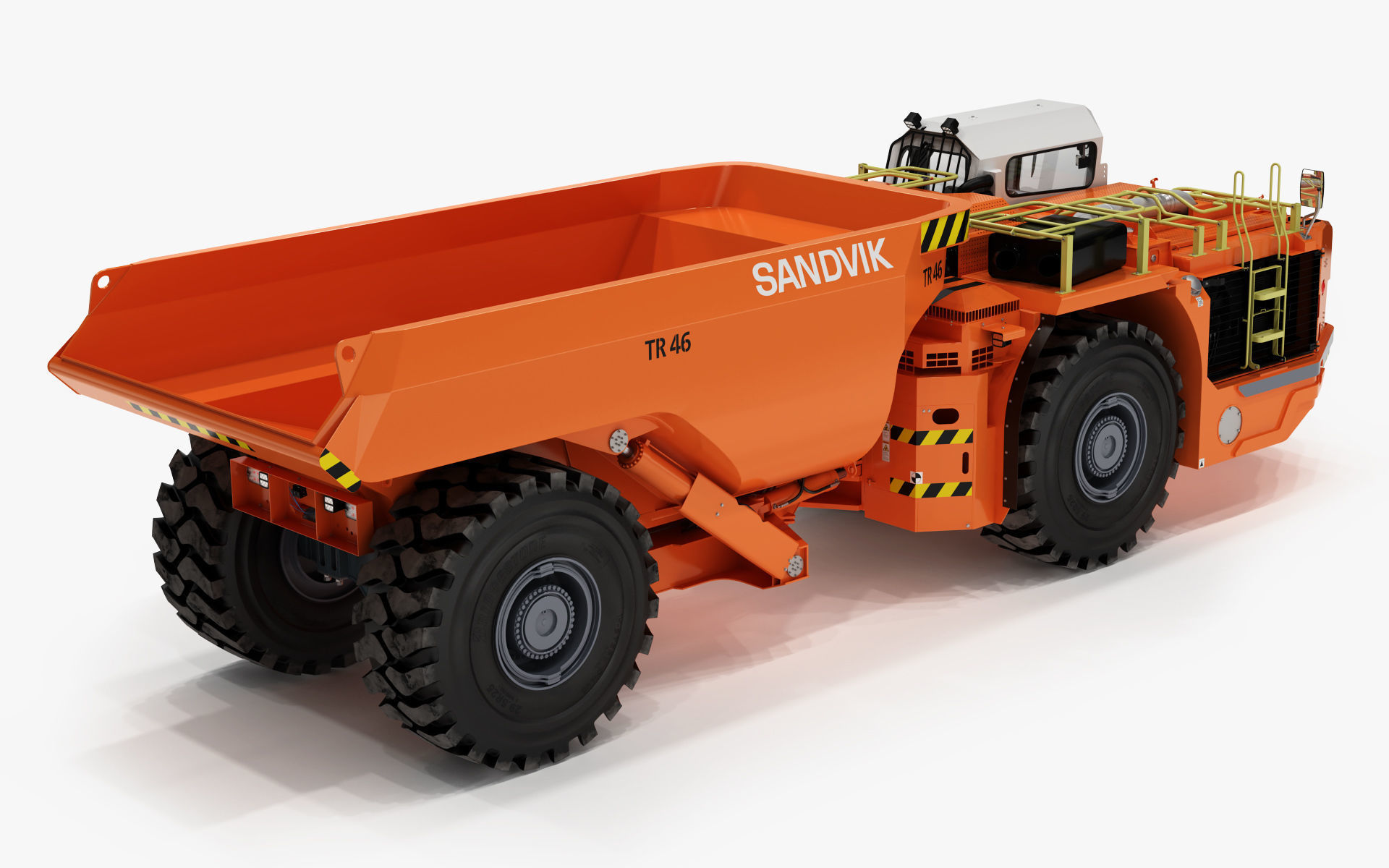 Underground Articulated Mining Dumptruck TH545i 3D model_7