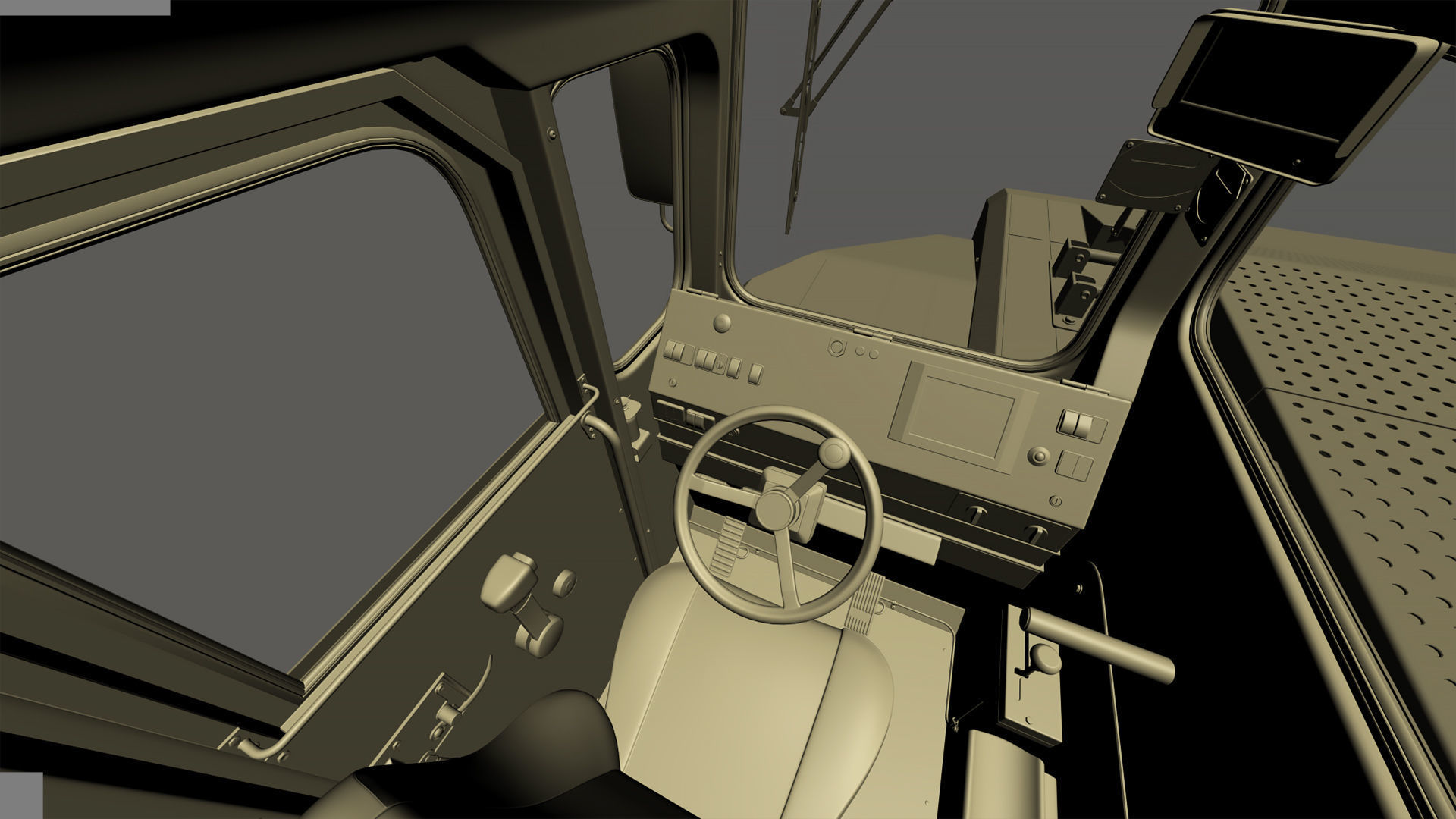 Underground Articulated Mining Dumptruck TH545i 3D model_49