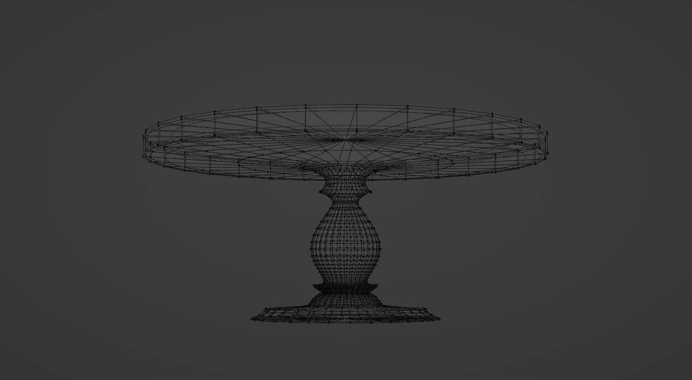 wooden table without PBR texture  Free 3D model_5