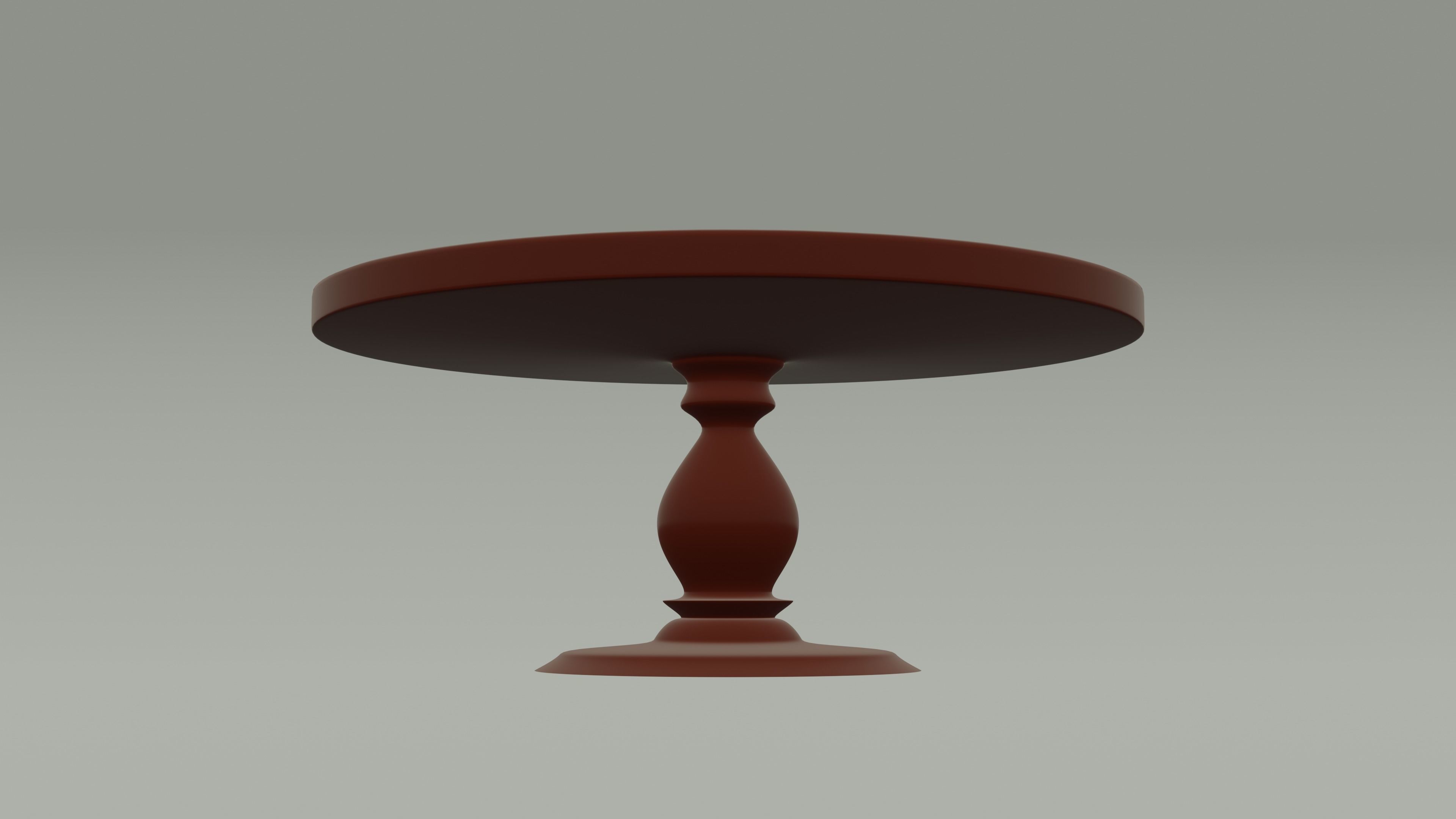 wooden table without PBR texture  Free 3D model_15