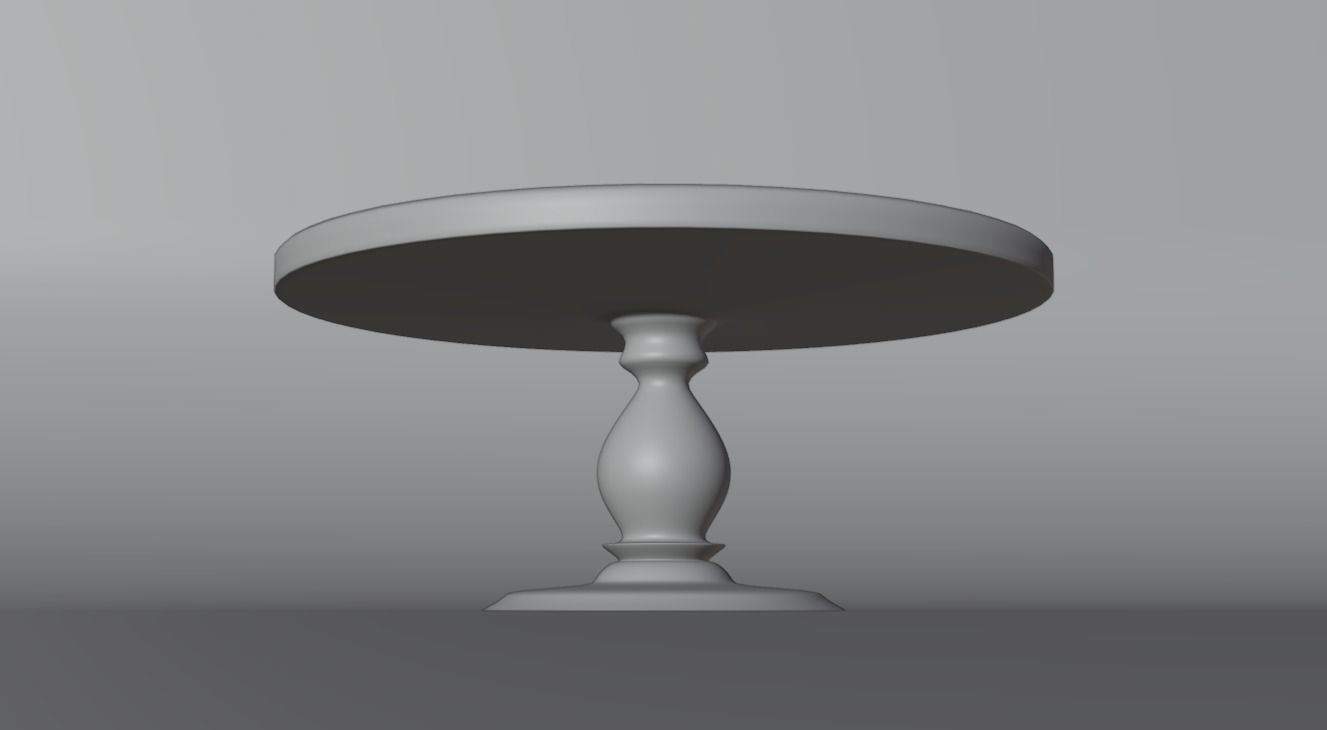 wooden table without PBR texture  Free 3D model_2