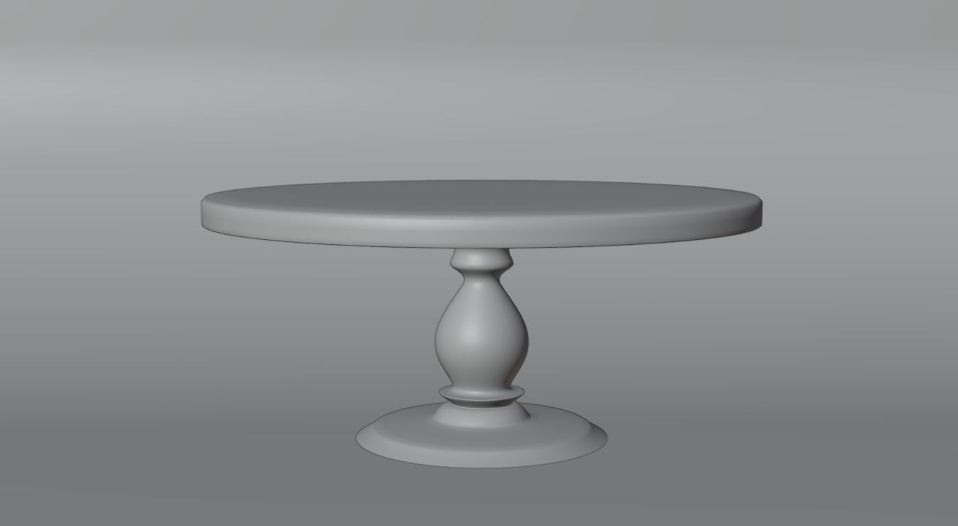 wooden table without PBR texture  Free 3D model_16