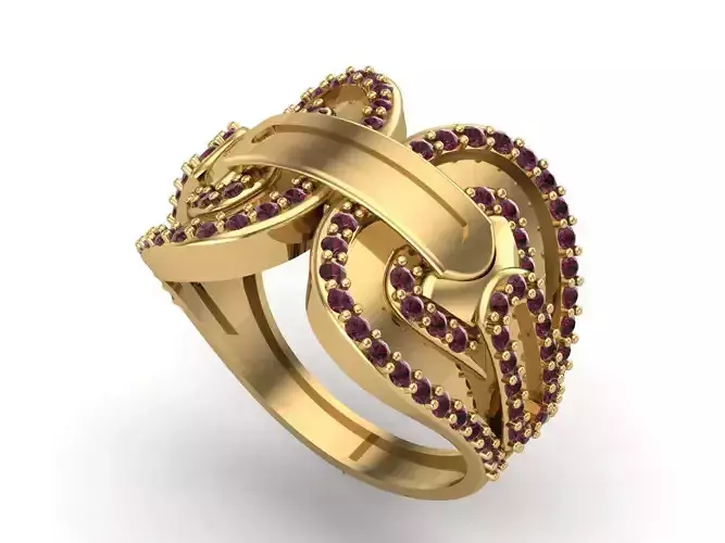 Womens Rings With Stone Ring Ready STL 3DM Models Rings women