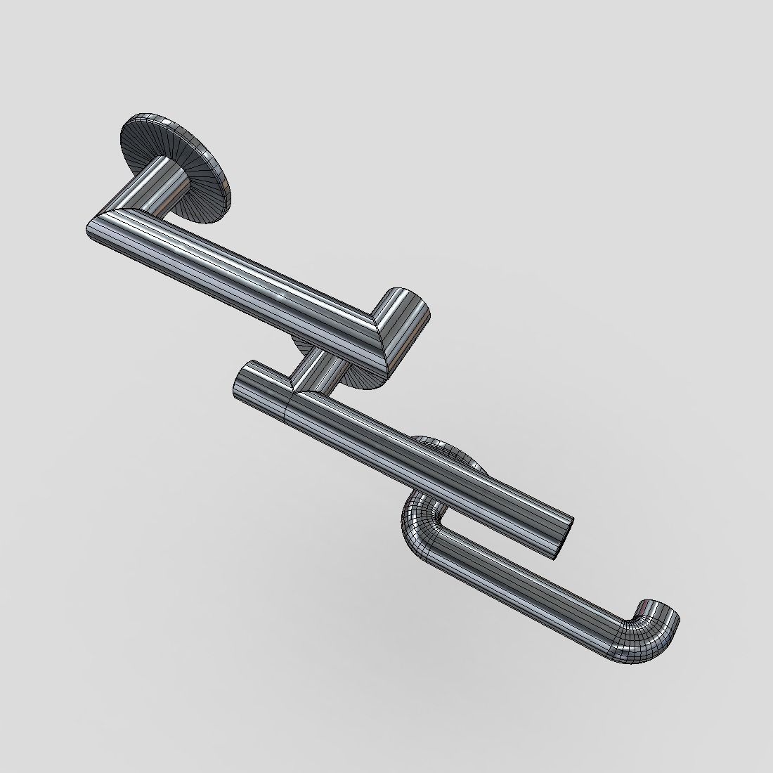 Door Handle Pack Low-poly 3D model_8
