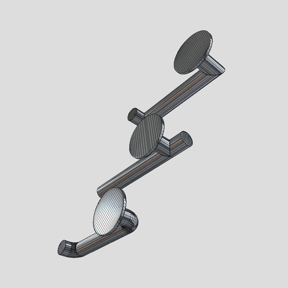 Door Handle Pack Low-poly 3D model_10