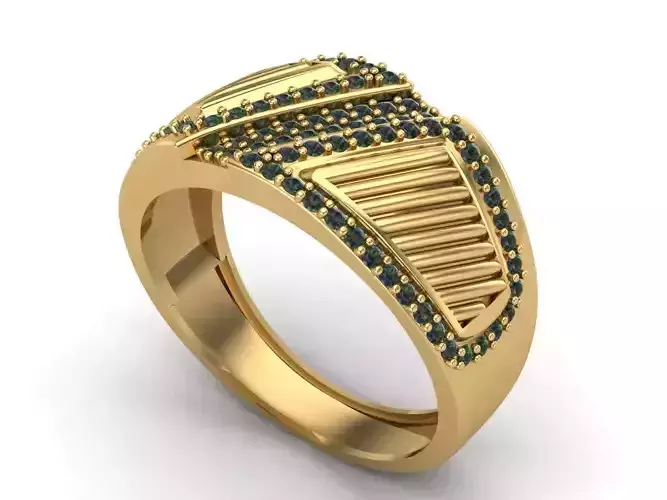 Womens Rings With Stone Ring Ready STL 3DM Models Rings women