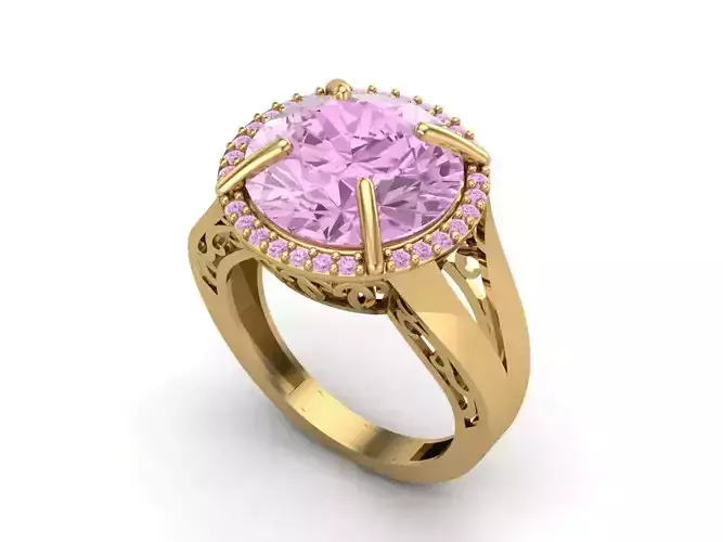 Womens Rings With Stone Ring Ready STL 3DM Models Rings women 3D print model Womens Rings With Stone Ring Ready STL 3DM Models Rings women 3D print model