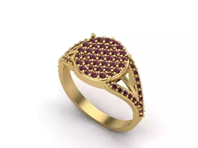 Womens Rings With Stone Ring Ready STL 3DM Models Rings women