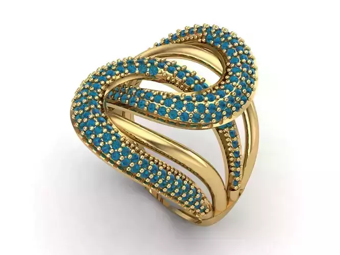 Womens Rings With Stone Ring Ready STL 3DM Models Rings women