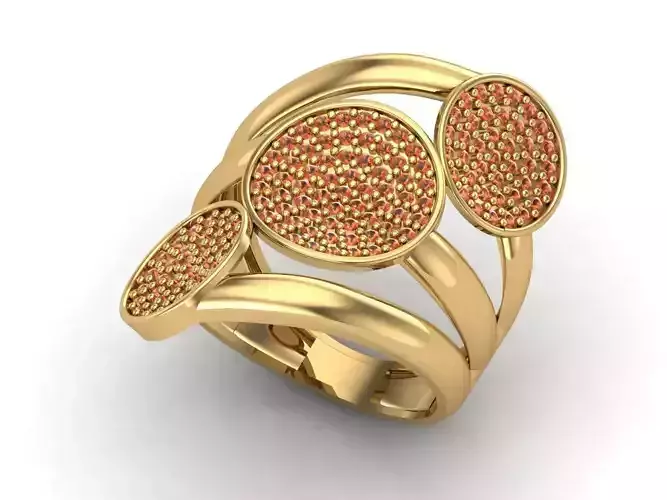 Womens Rings With Stone Ring Ready STL 3DM Models Rings women