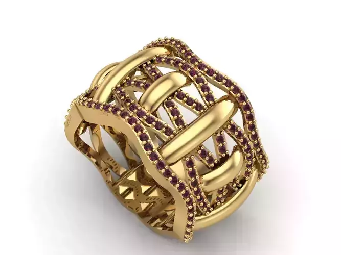 Womens Rings With Stone Ring Ready STL 3DM Models Rings women