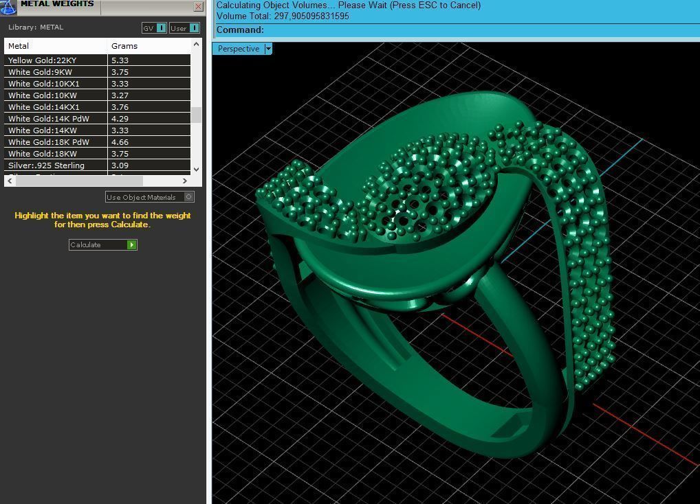 Womens Rings With Stone Ring Ready STL 3DM Models Rings women 3D print model_5