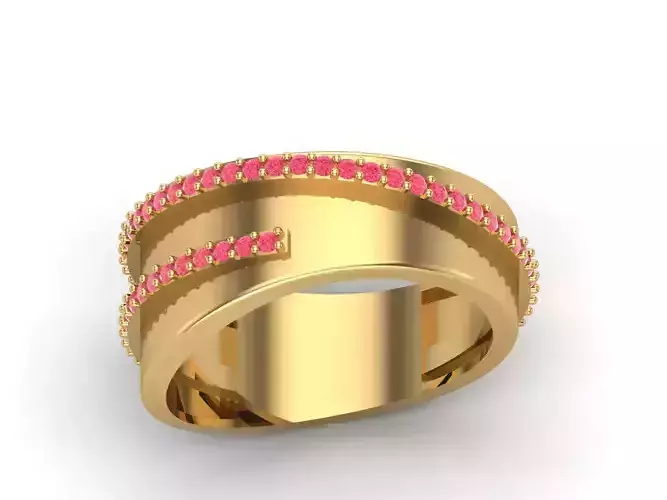 Womens Rings With Stone Ring Ready STL 3DM Models Rings women