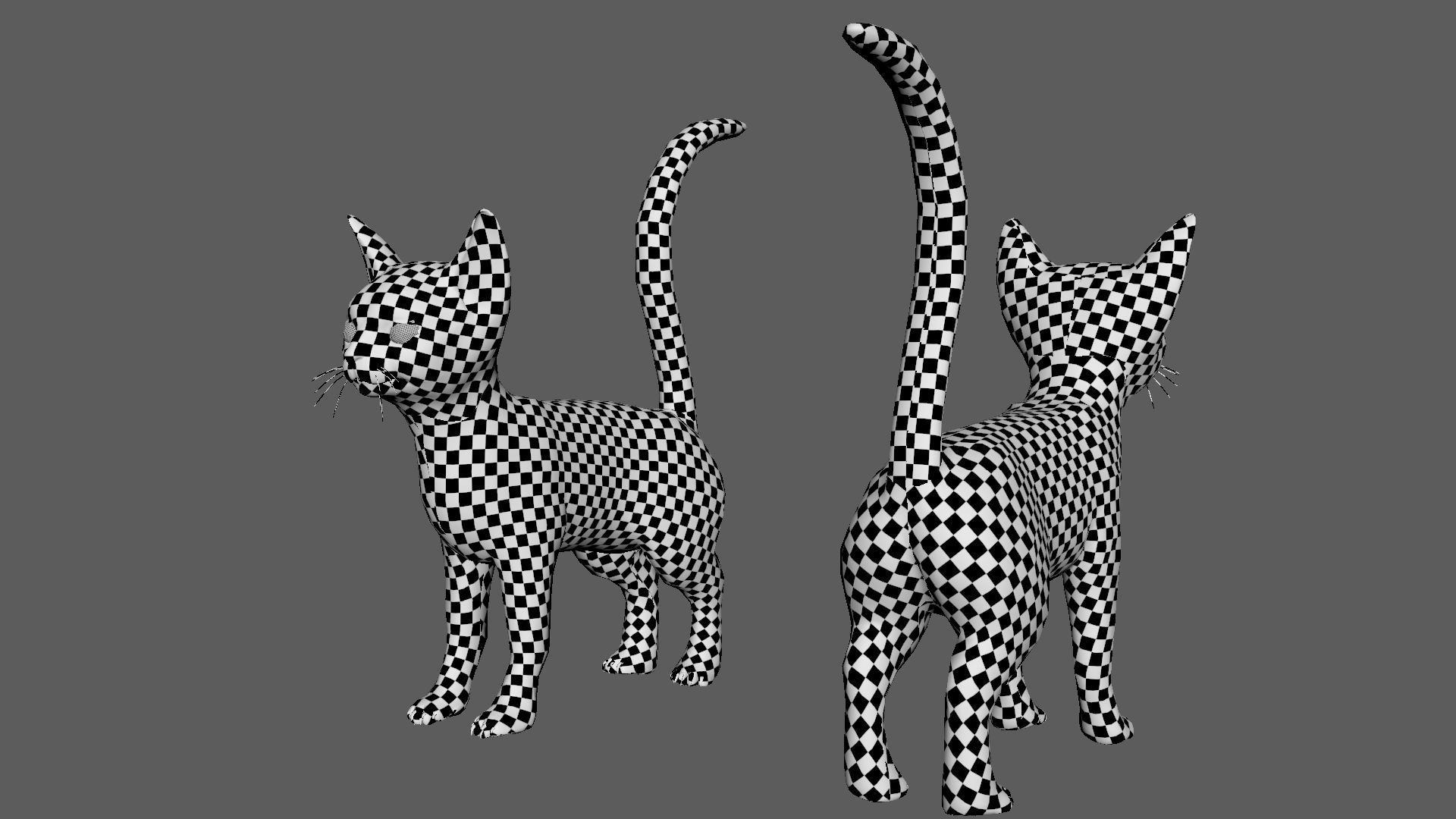 Cat Model Low-poly 3D model_3