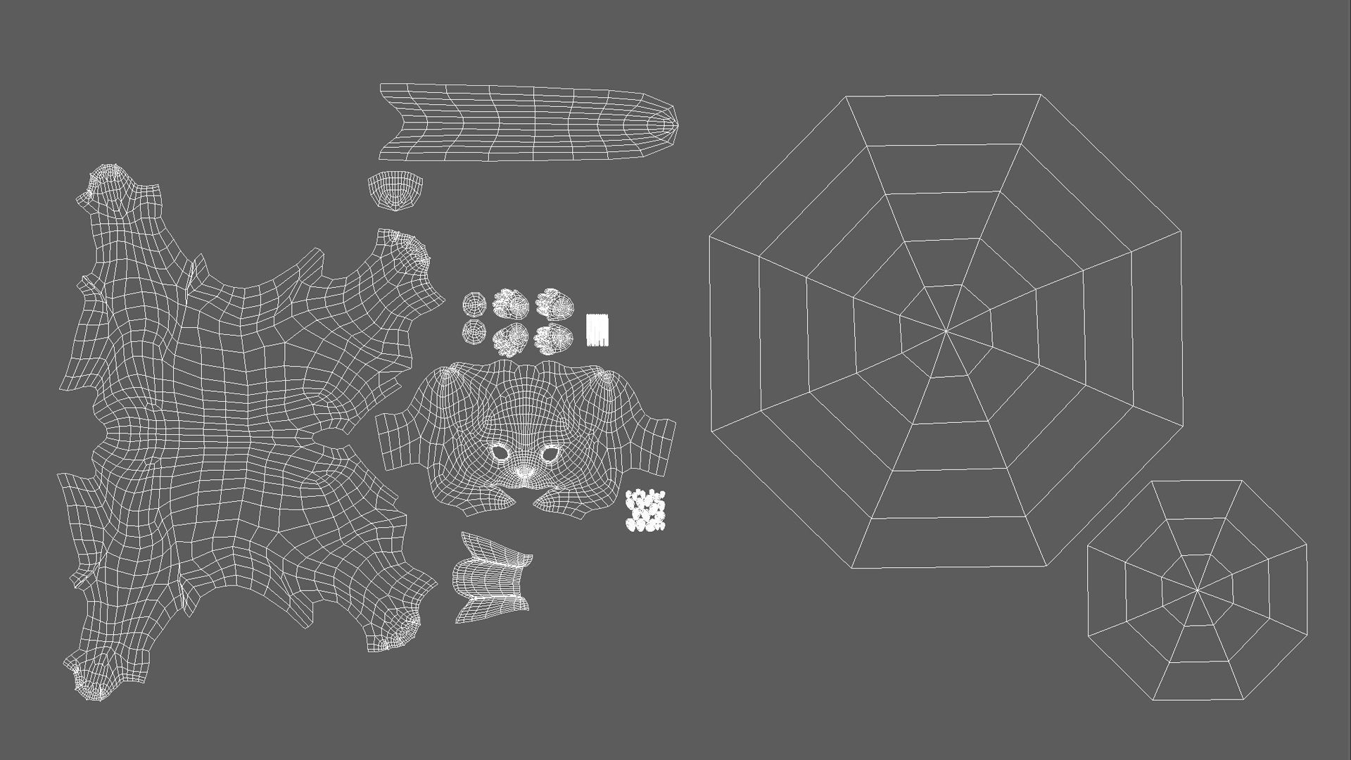 Cat Model Low-poly 3D model_4