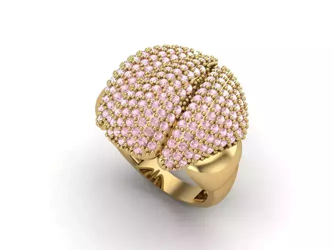 Womens Rings With Stone Ring Ready STL 3DM Models Rings women