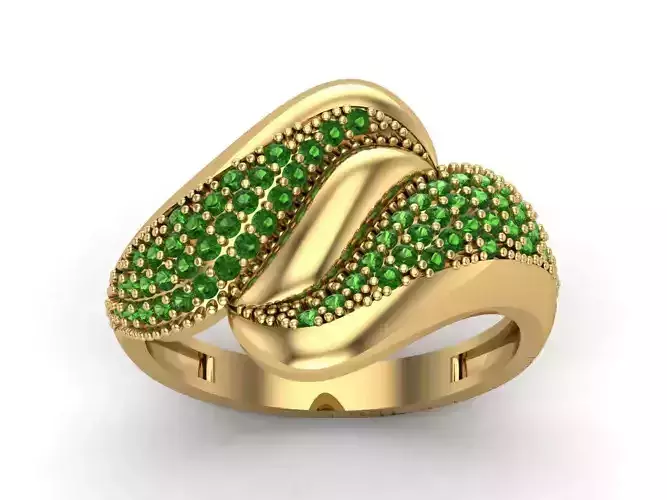 Womens Rings With Stone Ring Ready STL 3DM Models Rings women