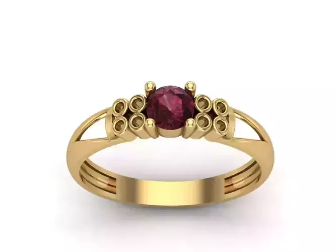 Womens Rings With Stone Ring Ready STL 3DM Models Rings women