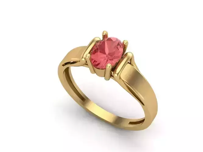 Womens Rings With Stone Ring Ready STL 3DM Models Rings women