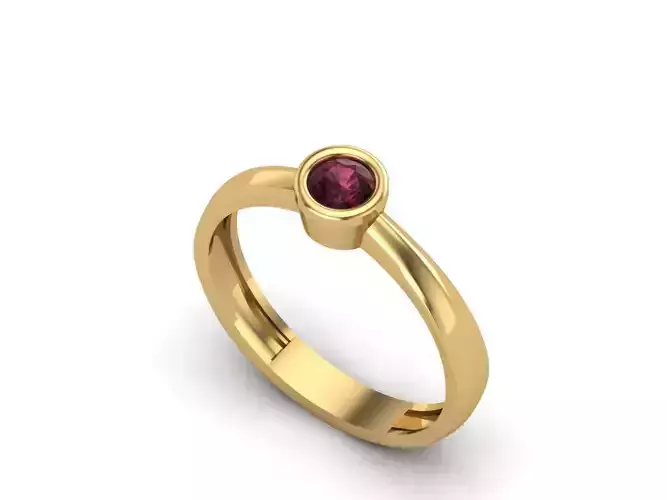 Womens Rings With Stone Ring Ready STL 3DM Models Rings women