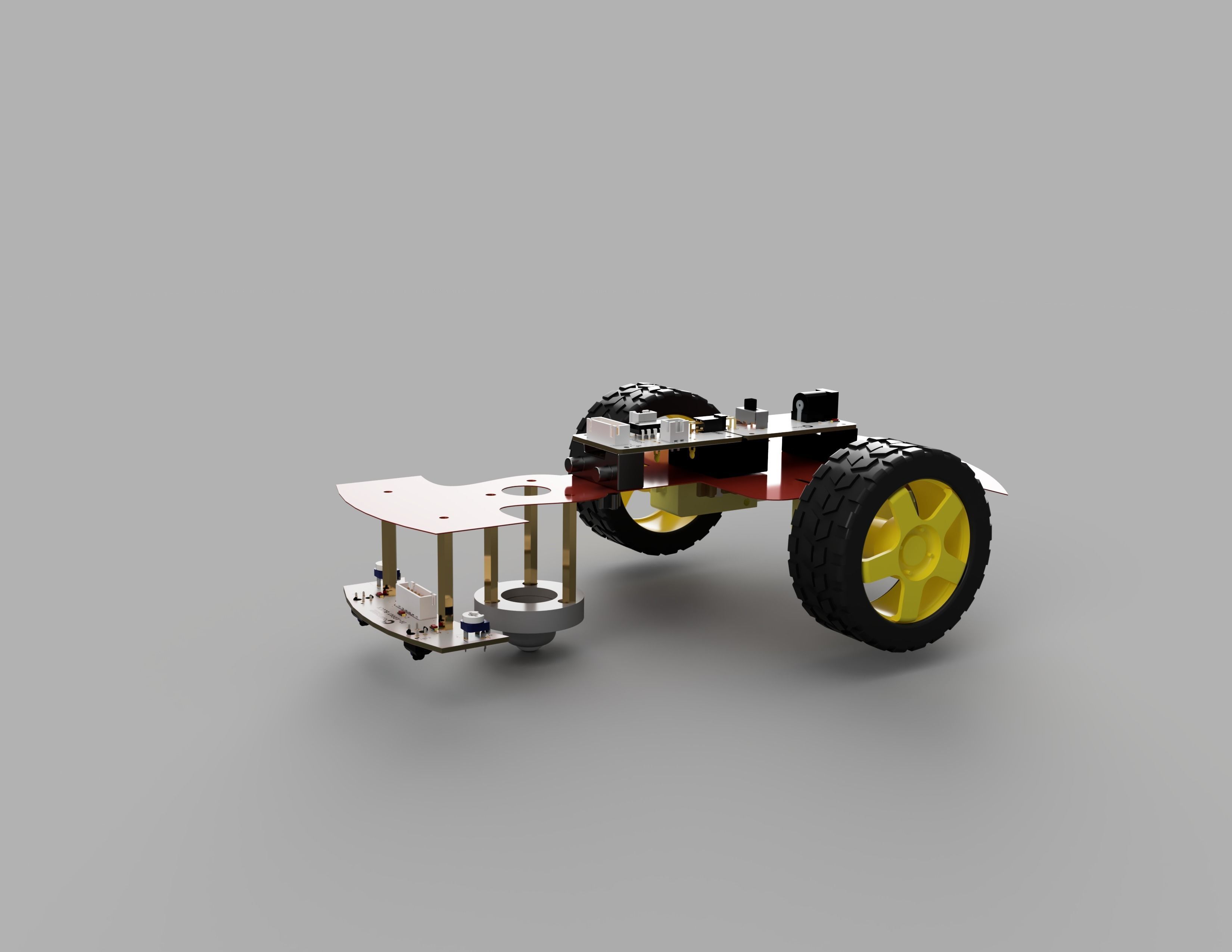 line followoing robot 3D model_1