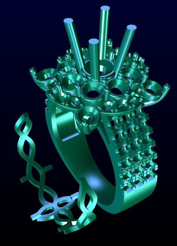 Engagement Ring 29 3D print model_3