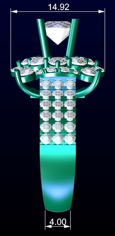 Engagement Ring 29 3D print model_7