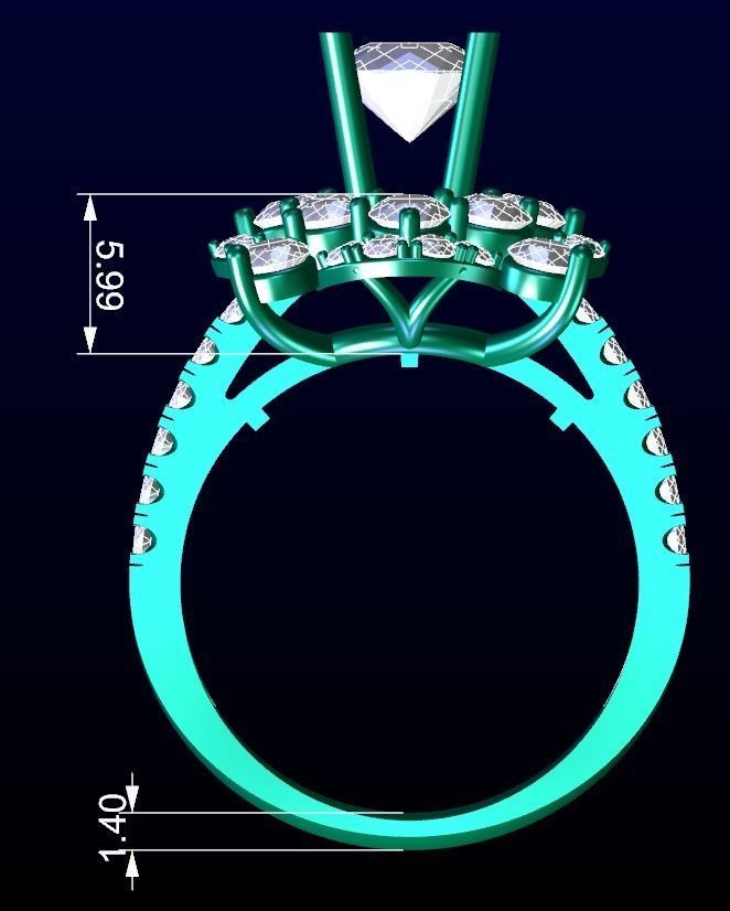 Engagement Ring 29 3D print model_5