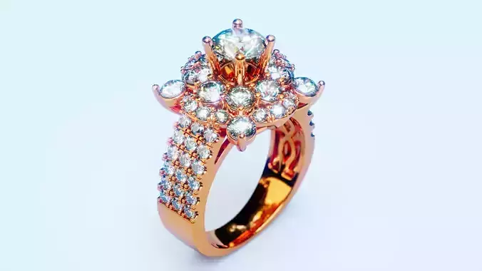 Engagement Ring 29 3D print model