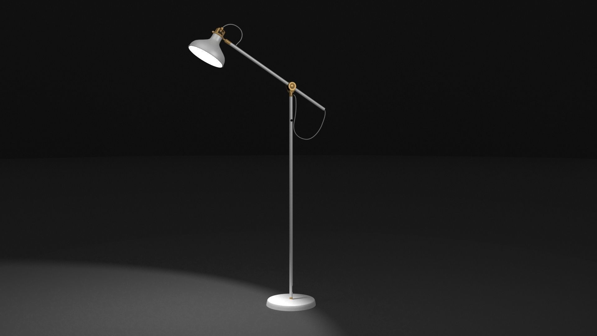3D model IKEA Ranarp floor lamp 3D model_2