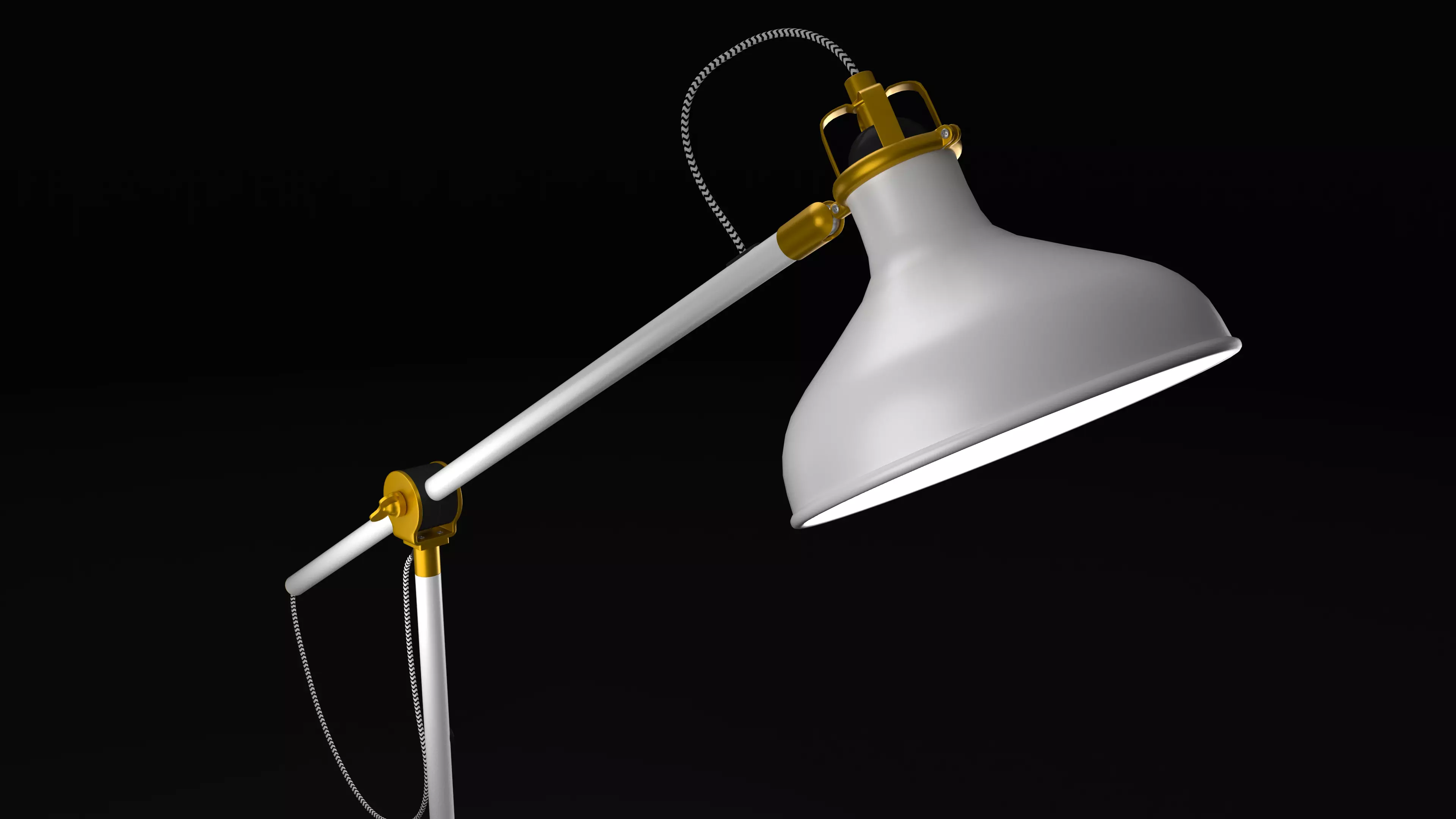 3D model IKEA Ranarp floor lamp 3D model_0