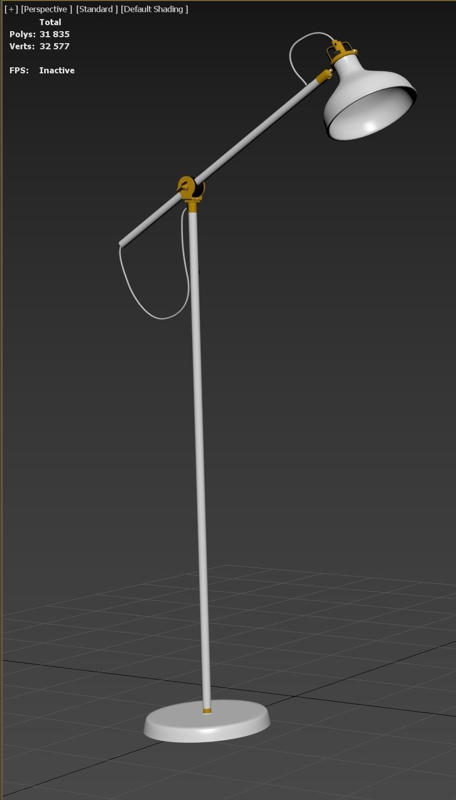 3D model IKEA Ranarp floor lamp 3D model_3