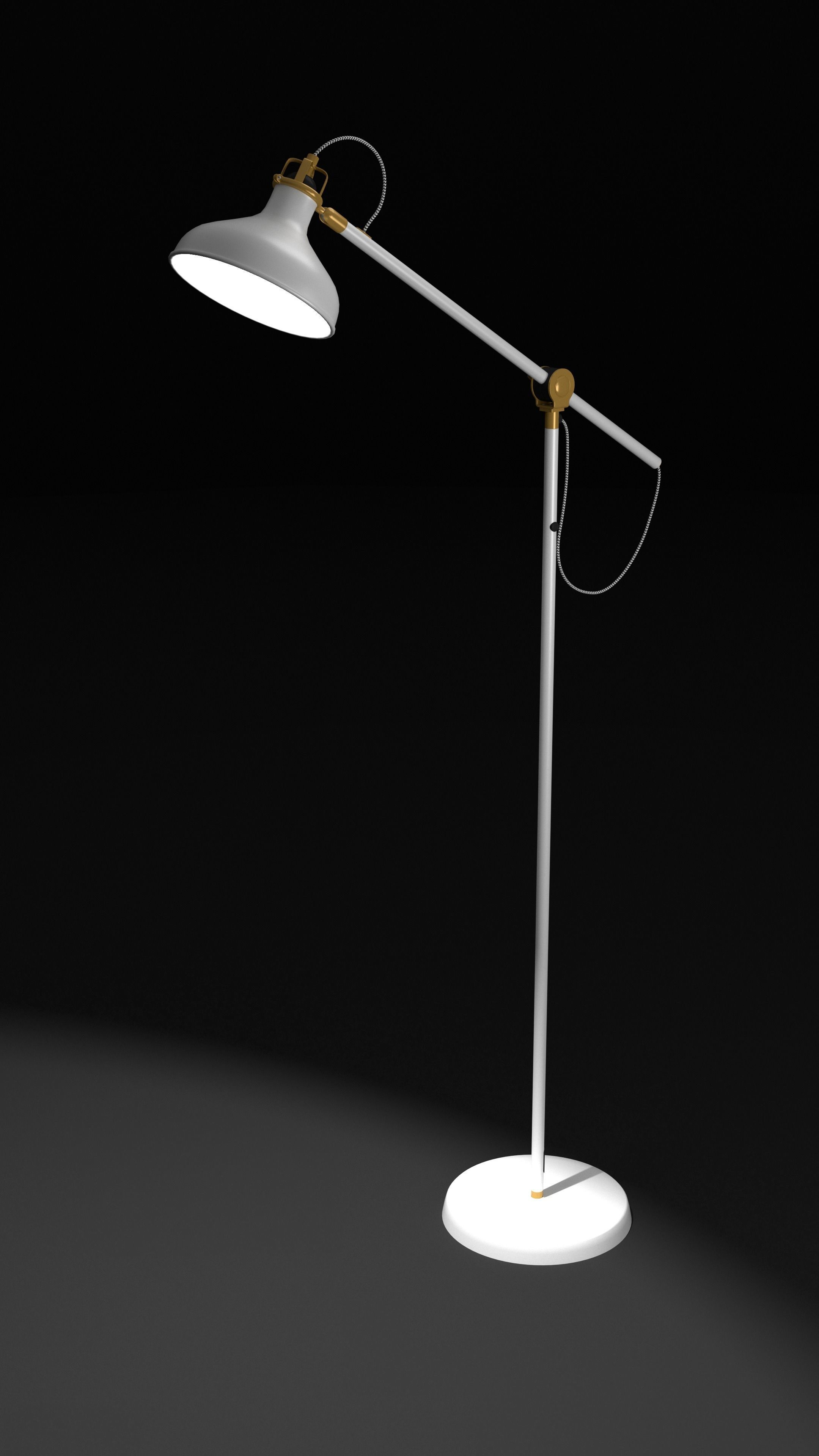 3D model IKEA Ranarp floor lamp 3D model_1