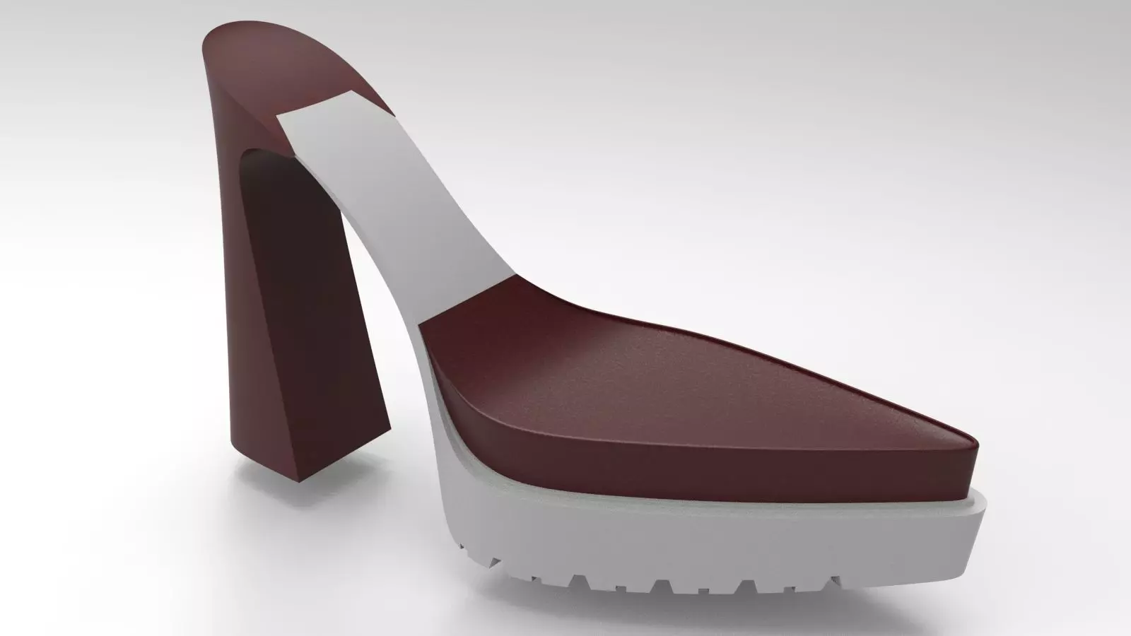 Female sole with Tall Heel 3D print model